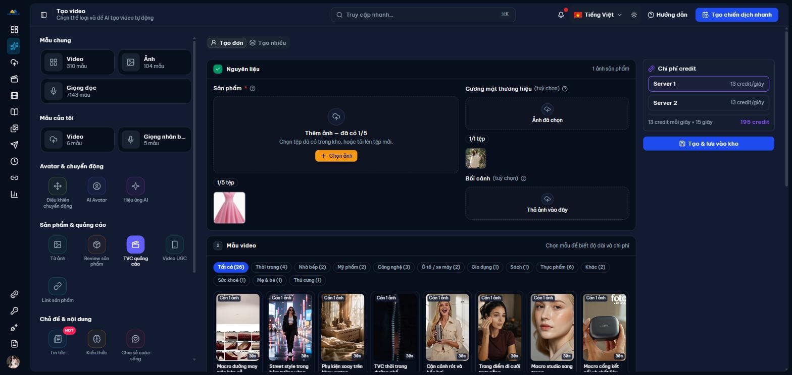 Ảnh sản phẩm và gương mặt thương hiệu đã chọn
