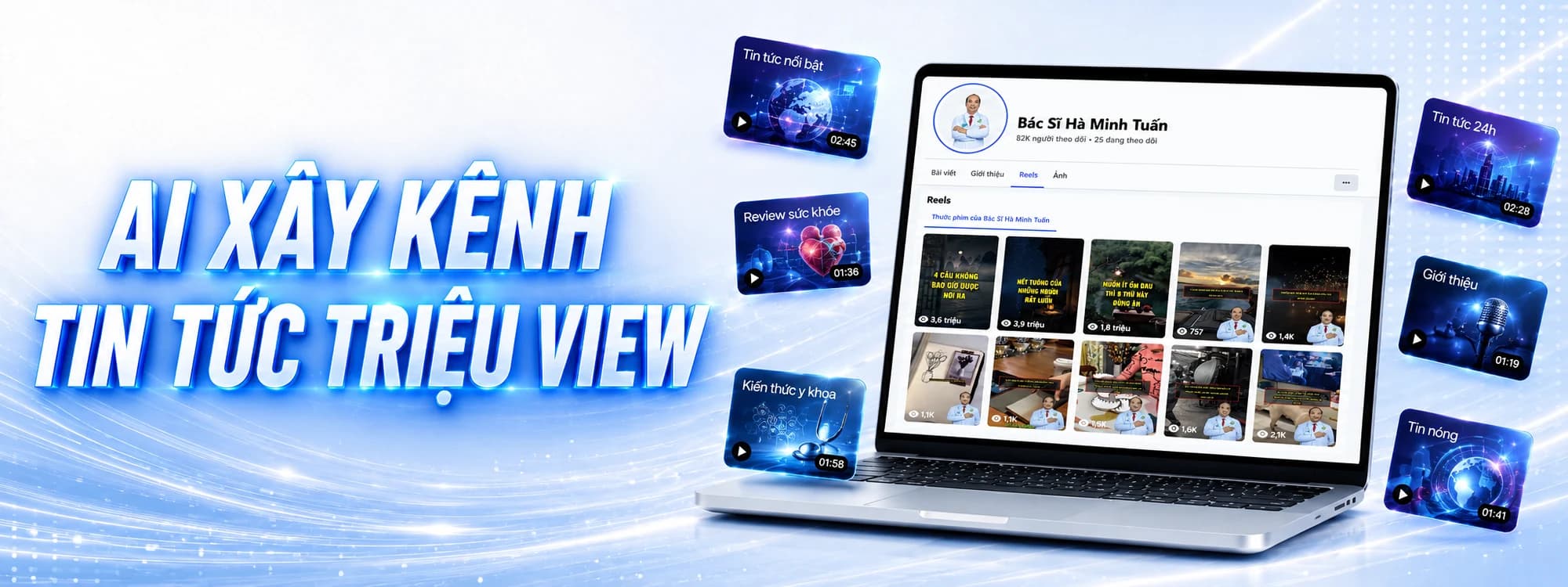 Phần mềm MKT Software sản xuất video AI tự động cho doanh nghiệp